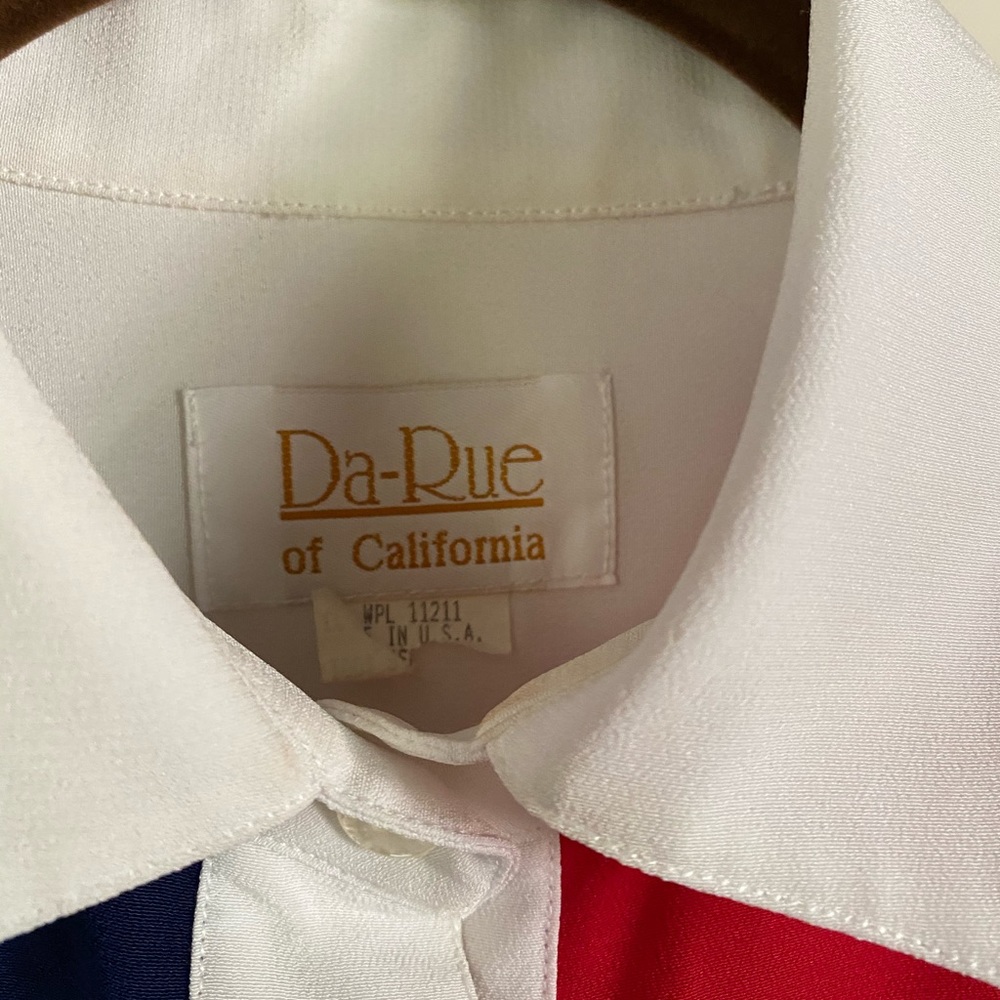 Vintage 80s Da Rue of California blouse - Picture 2 of 4